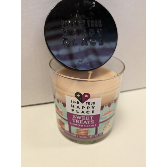 Find Your Happy Place Other - Find Your Happy Place Sweet Treats Brown Sugar Caramel Scented Candle 7oz NEW